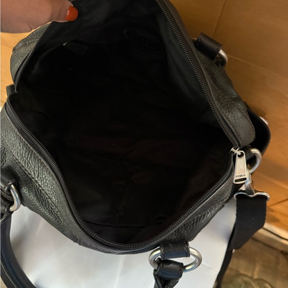 Fossil Black Leather Shoulder Bag - Picture 3 of 3